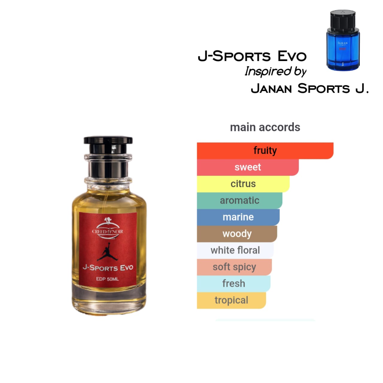 J-Sports Evo Eau De Parfum – 50ML